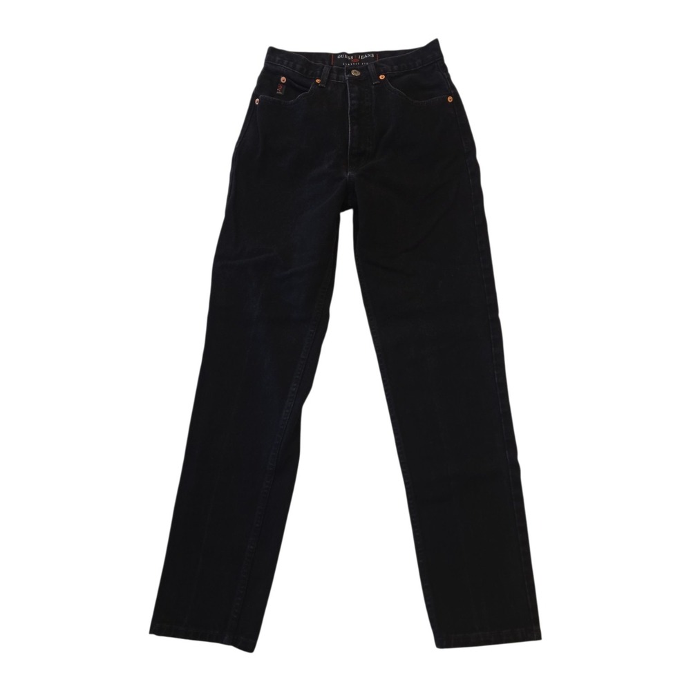 Vintage Guess Jeans 052 Classic Fit Black Mom Jeans USA Women's 25x29 High Rise